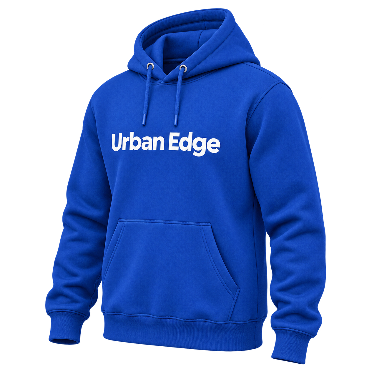 UrbanEdge Premium Blue Pullover Hoodie - Image 3