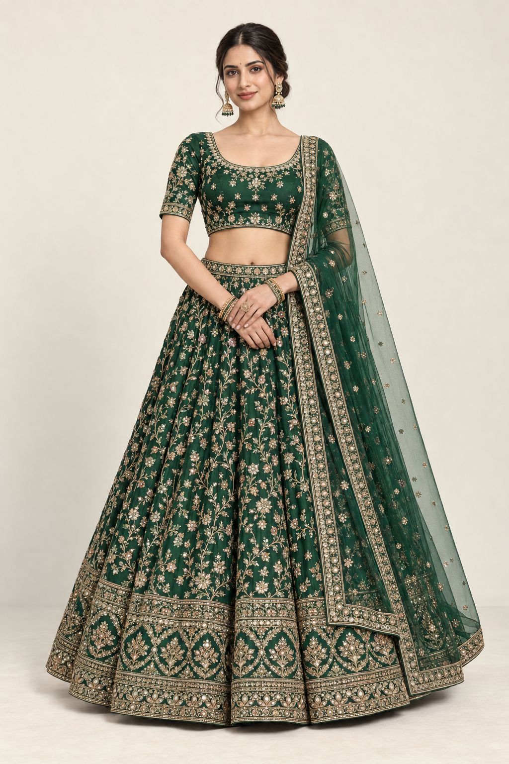 Zarika Royale Embroidered Bridal Lehenga - Image 2