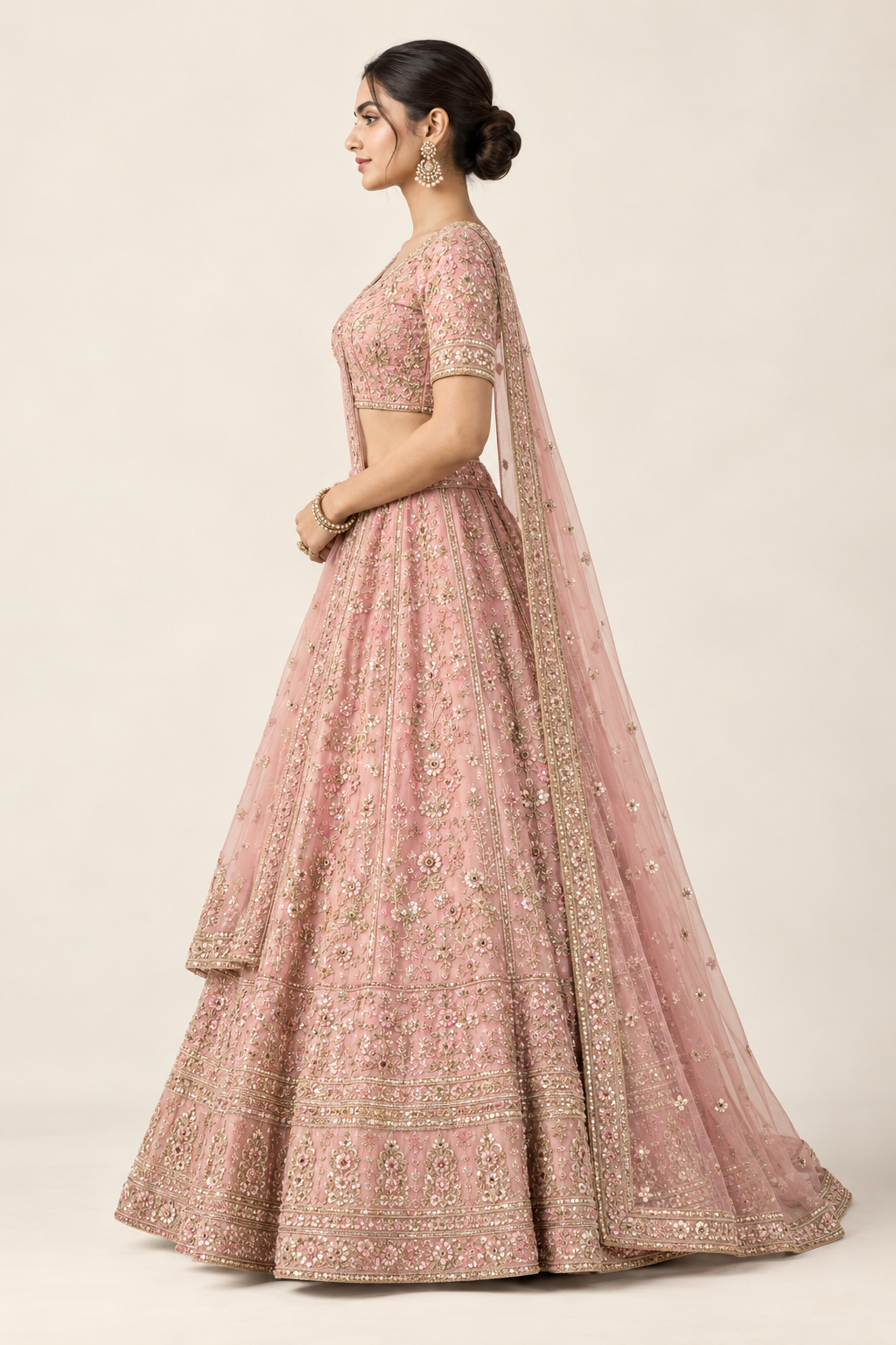 Zarika Royale Embroidered Bridal Lehenga - Image 12