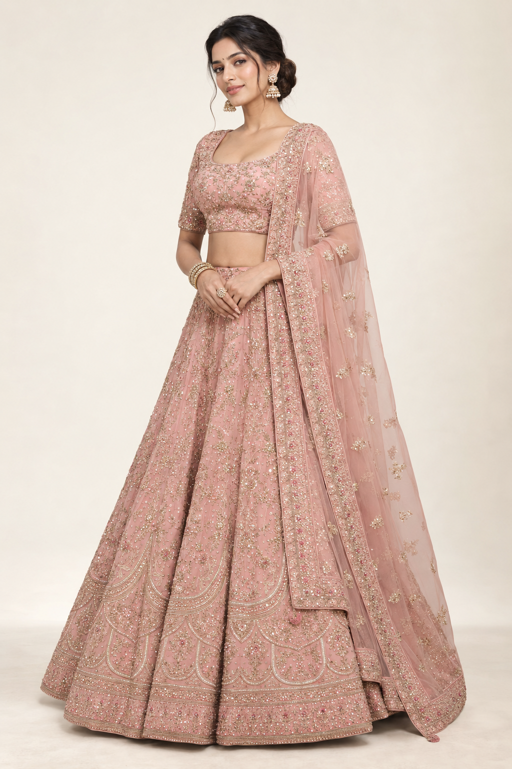 Zarika Royale Embroidered Bridal Lehenga - Image 11