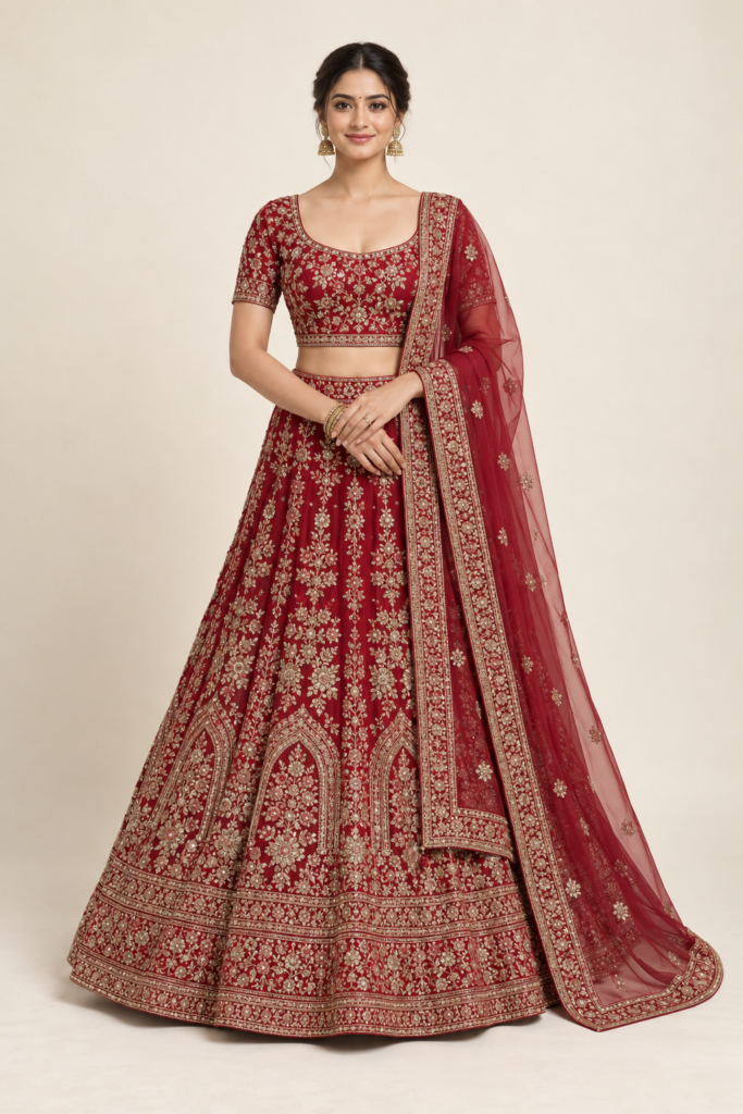Zarika Royale Embroidered Bridal Lehenga