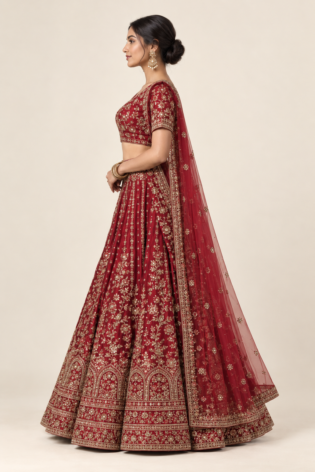 Zarika Royale Embroidered Bridal Lehenga - Image 5
