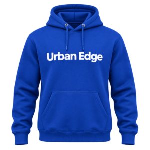 UrbanEdge Premium Blue Pullover Hoodie